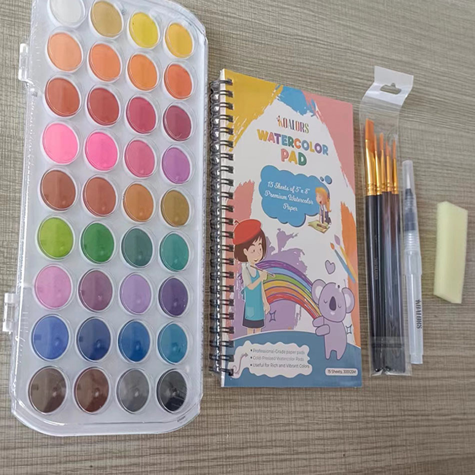 Nieuwe unieke aquarelverfset van hoge kwaliteit, levering naar Pakistan