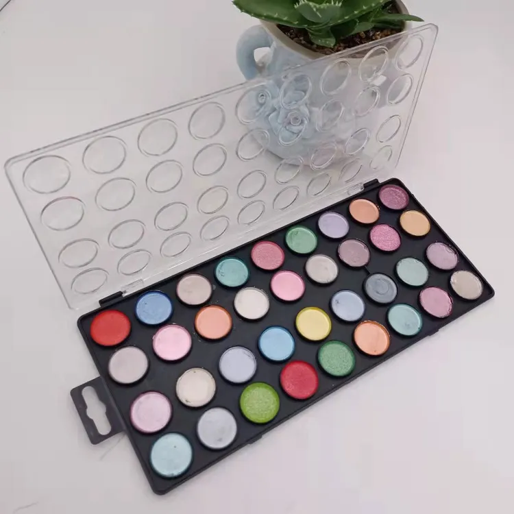 Hoe gebruik je metallic aquarelverf?