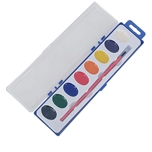 8 kleuren semi-droge aquarelverf