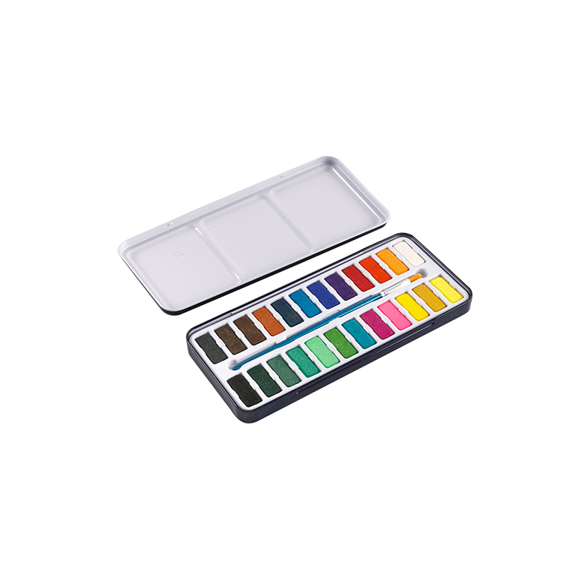 Aquarelset met verfblik